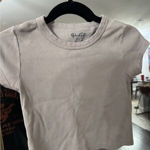 Brandy Melville Kids Light Gray T-Shirt